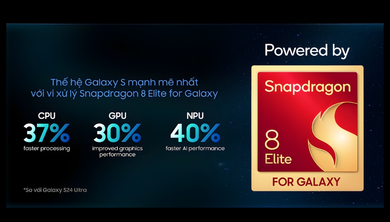 samsung galaxy s25 plus dùng chip snapdragon 8 elite