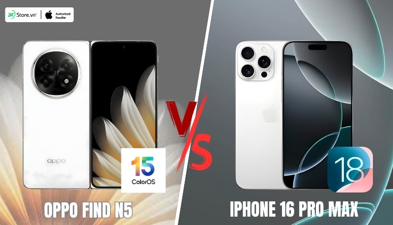 so sánh hệ điều hành oppo find n5 và iphone 16 pro max