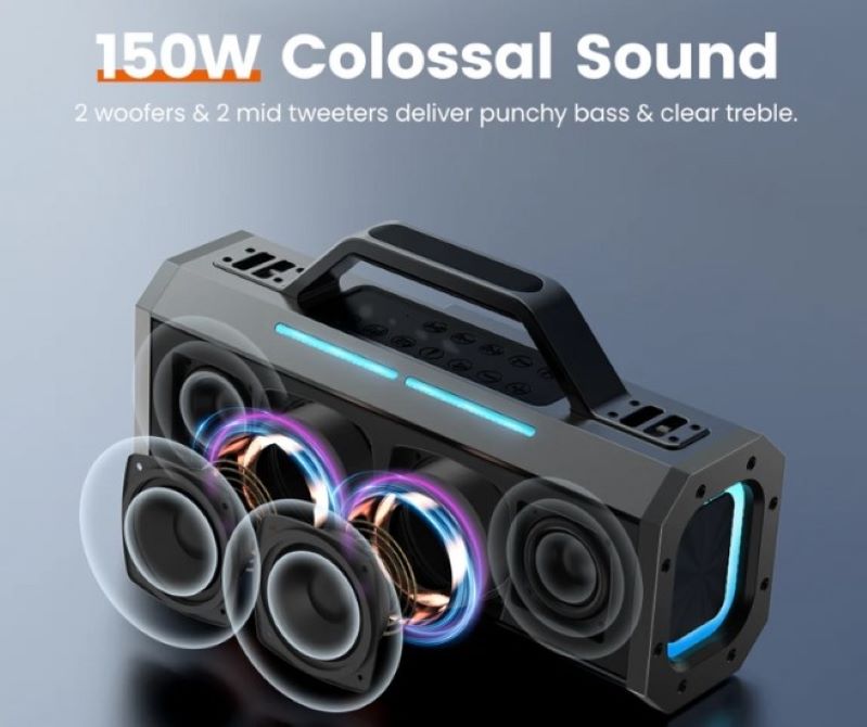 Công suất 150W mạnh mẽ