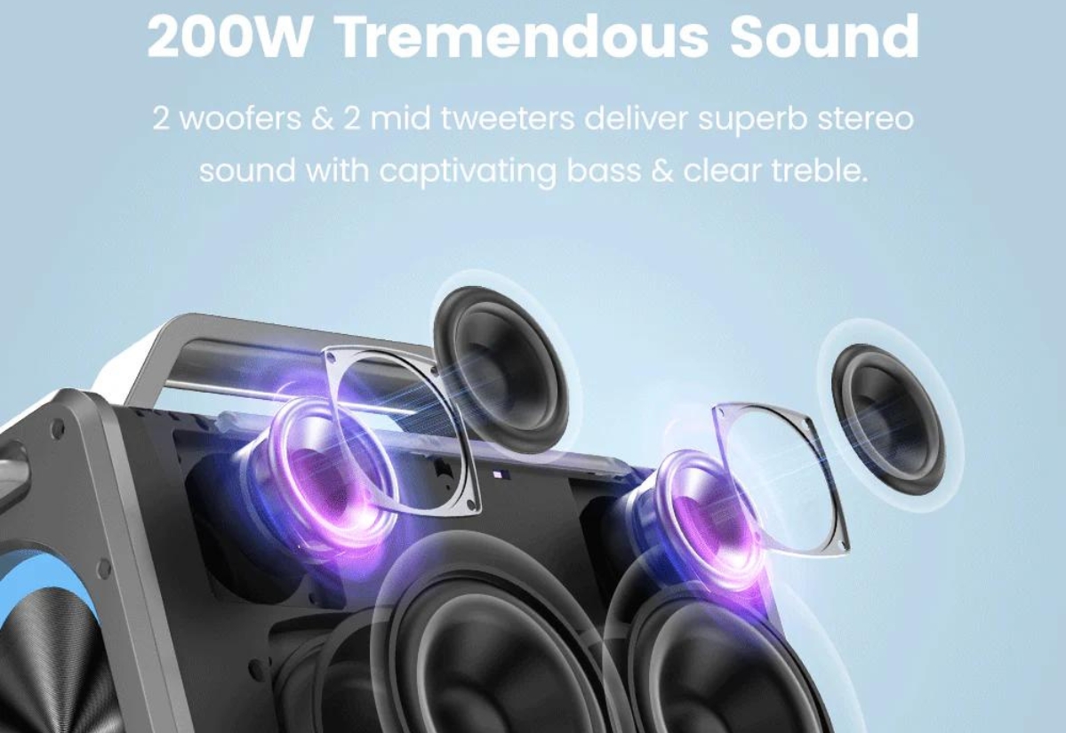 Công suất 200W cực khủng