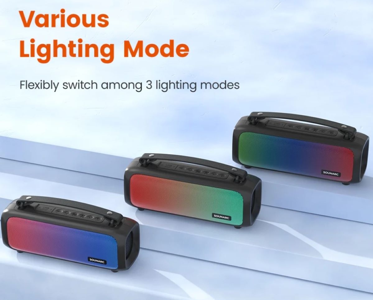 Loa Bluetooth Sounarc P3 Đèn Led tuyệt đẹp