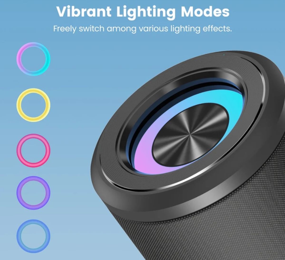 Loa Bluetooth Sounarc P4 Chế độ chiếu sáng sống động