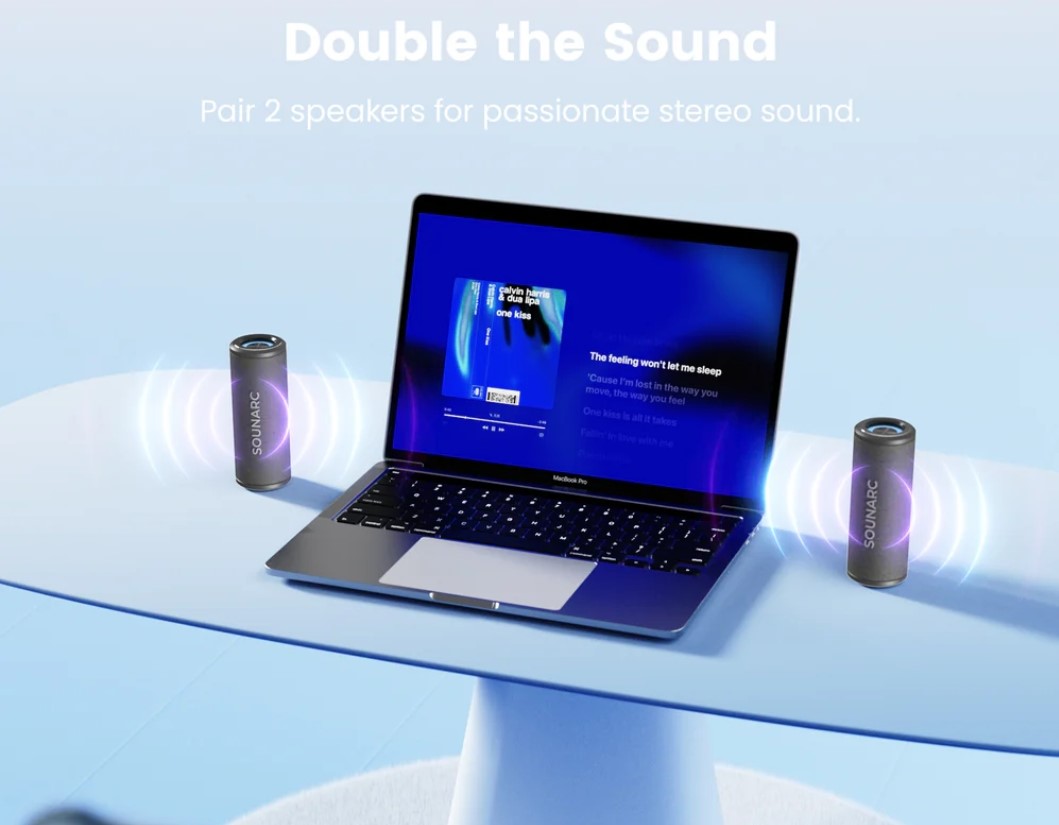 Loa Bluetooth Sounarc P4 True Wireless Stereo - Kết nối hai loa, âm thanh gấp đôi