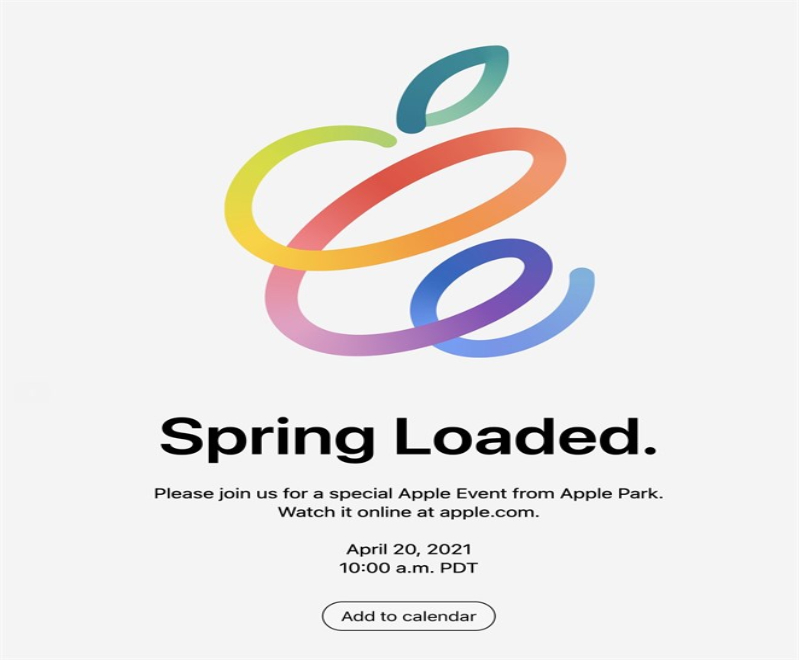 thư mời sự kiện Spring Loaded của Apple