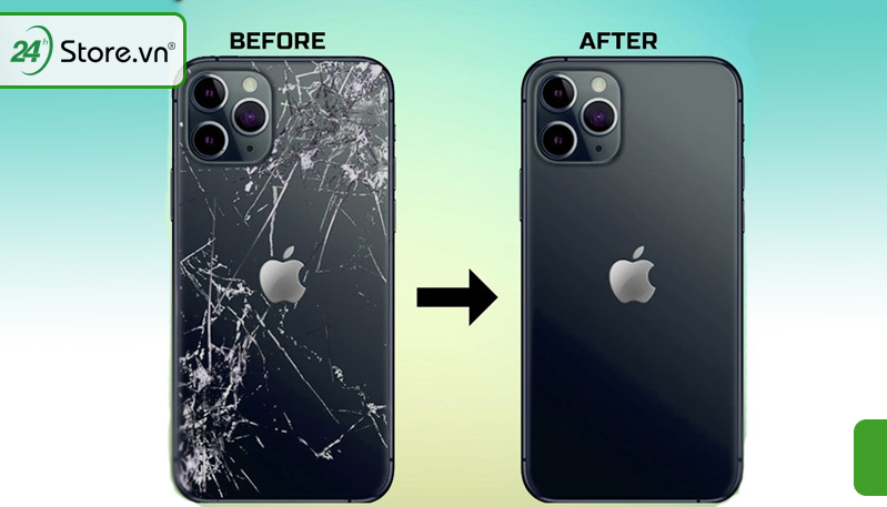 sửa kính lưng iPhone 15 Pro