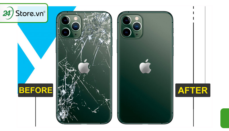 sửa kính lưng iPhone 15 Pro