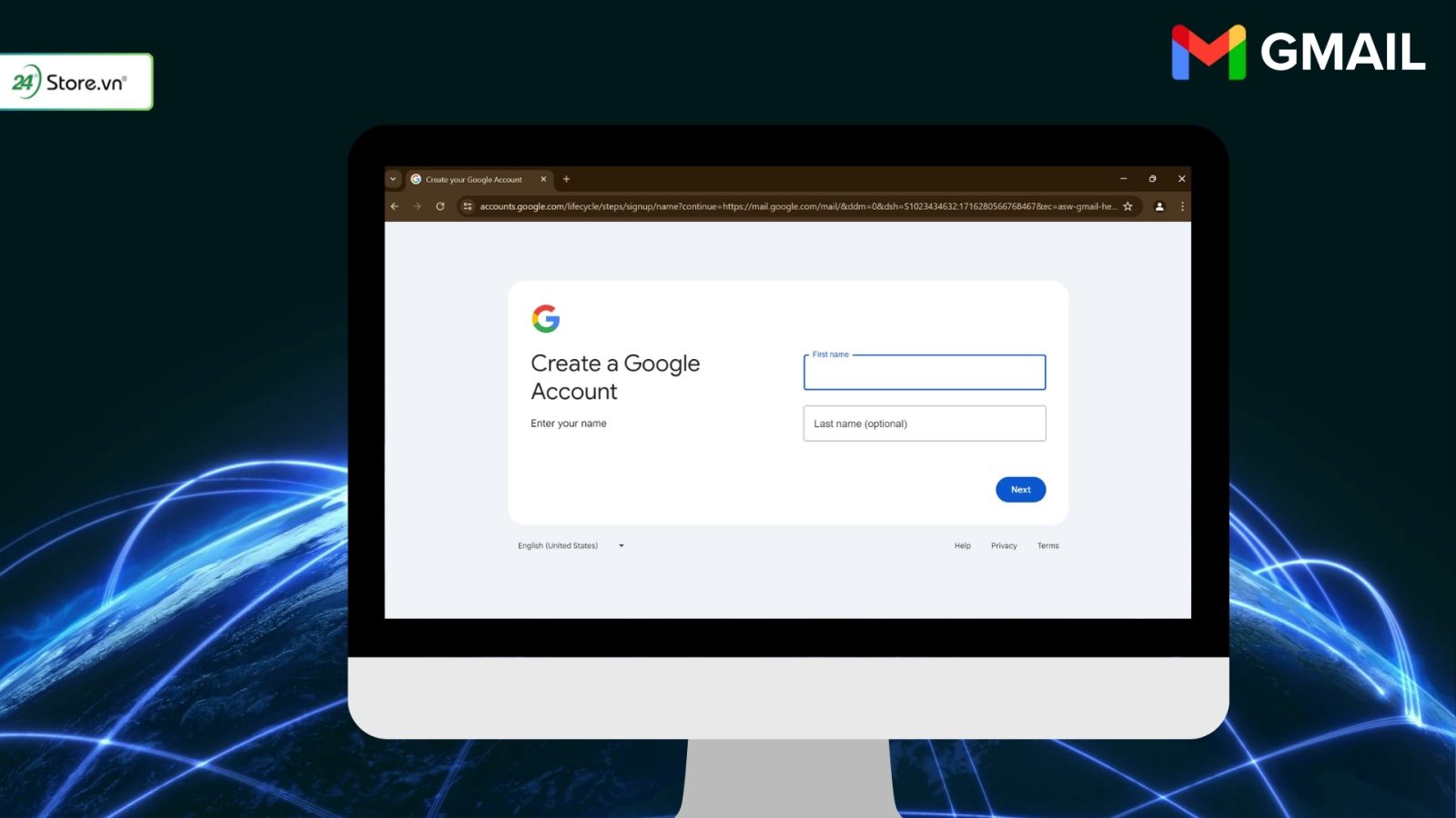 tạo gmail không cần số điện thoại trên máy tính