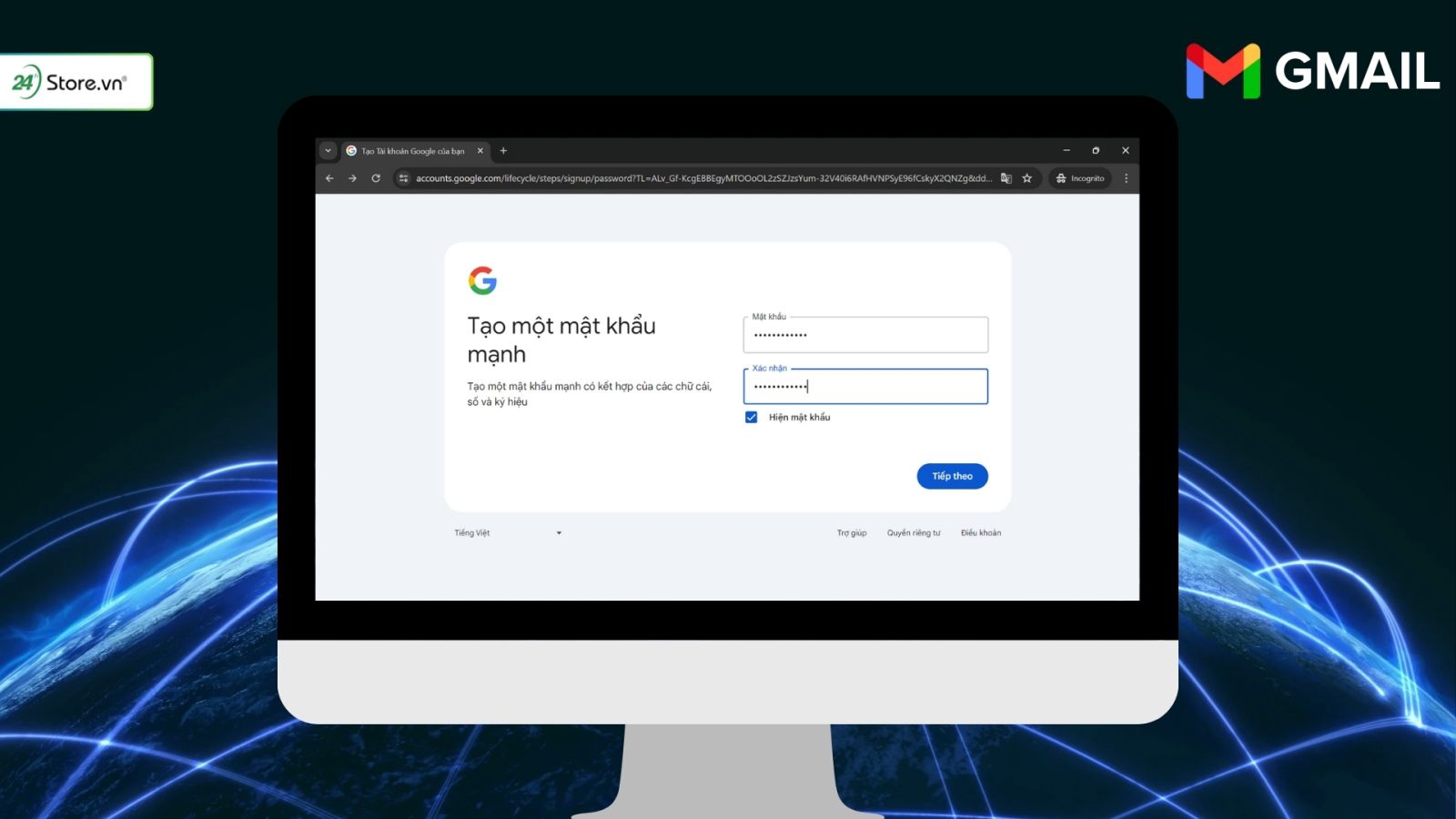 tạo gmail không cần số điện thoại trên máy tính