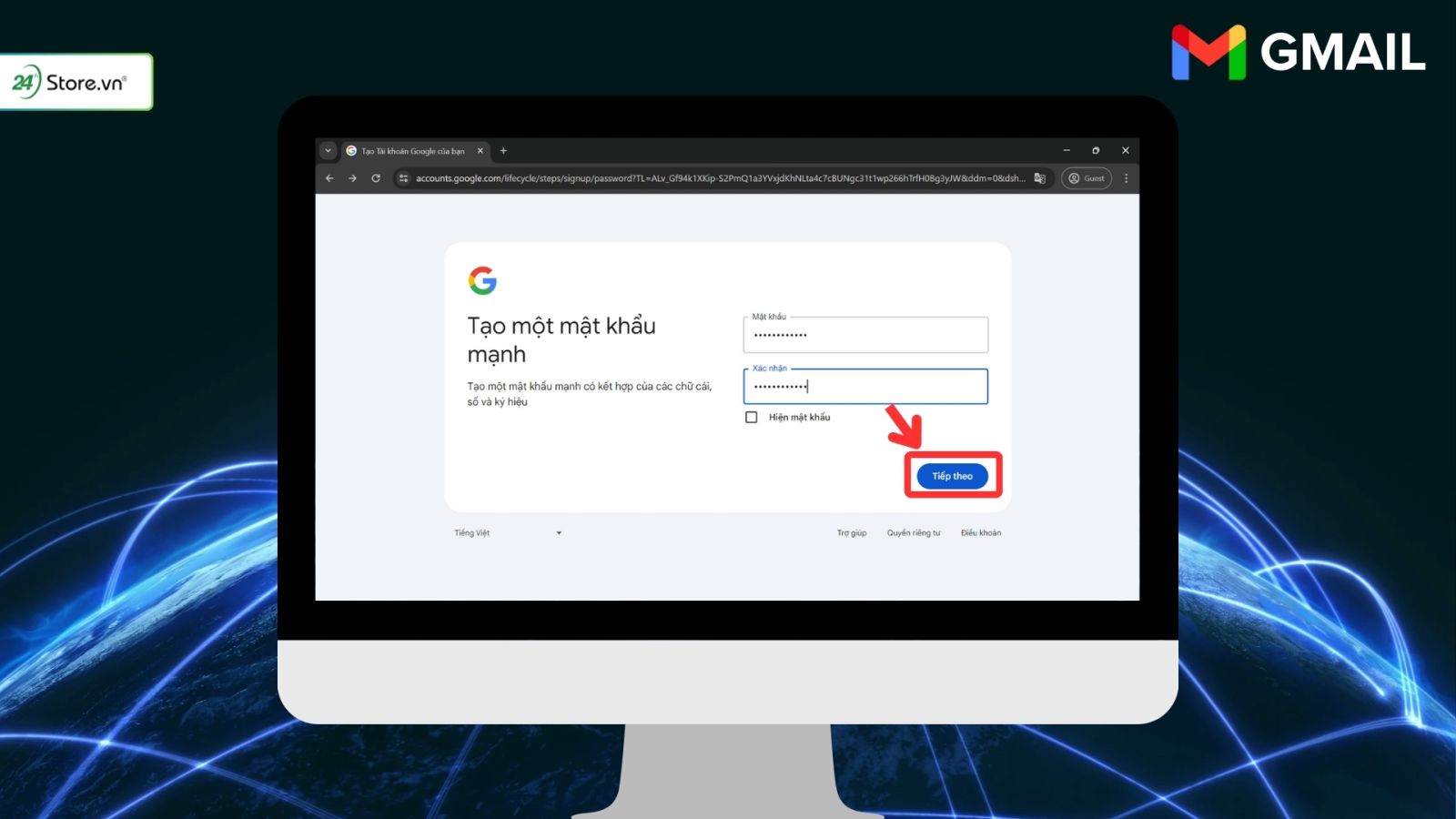 tạo gmail không cần số điện thoại trên máy tính