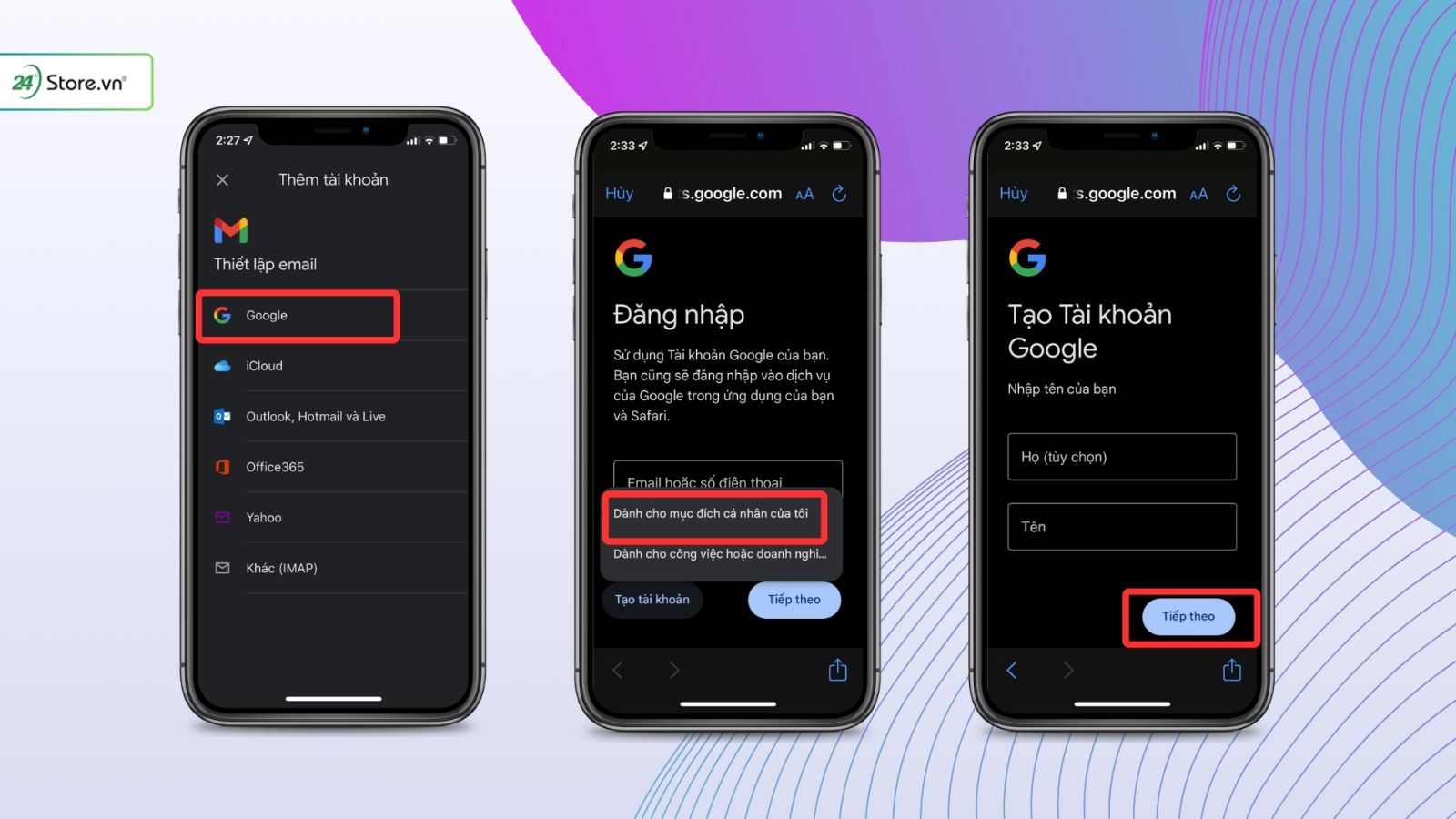 tạo gmail không cần số điện thoại trên điện thoại