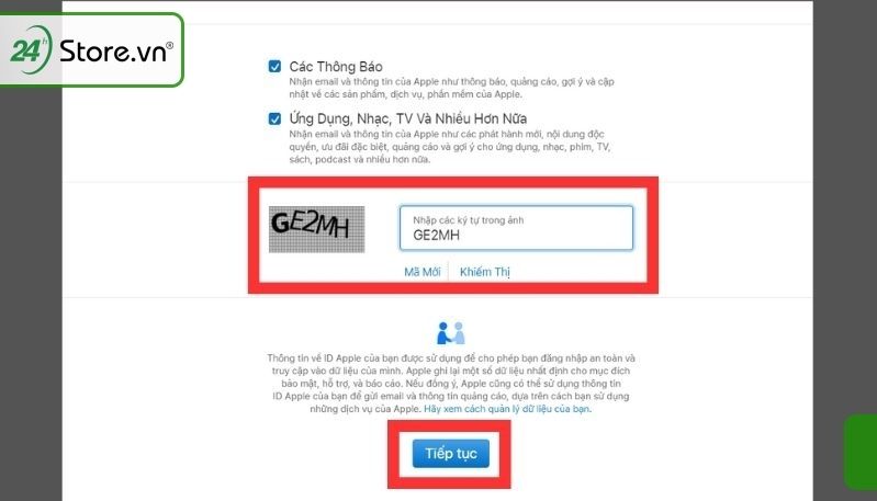  Nhập mã captcha để xác mình bạn không phải người máy