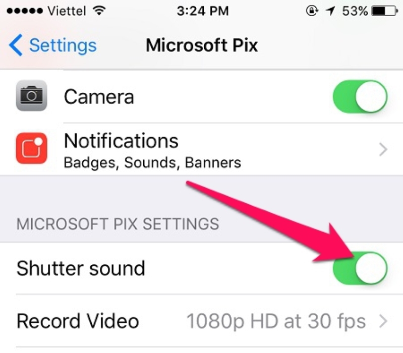 cách tắt tiếng khi chụp iPhone 