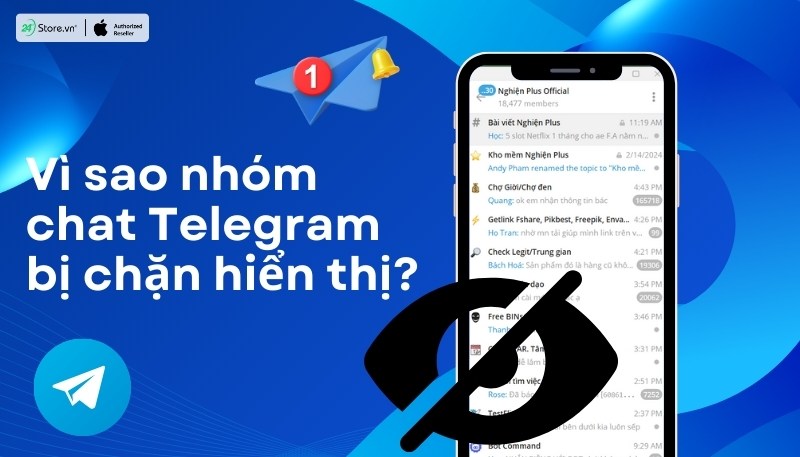 Vì sao nhóm chat Telegram bị chặn hiển thị?