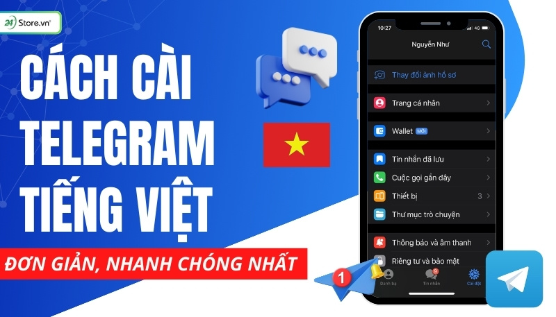 Cài đặt Telegram tiếng Việt
