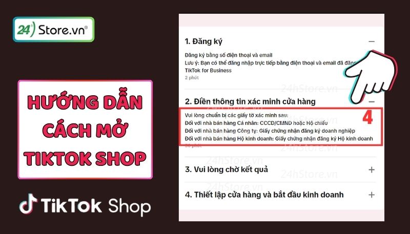 tạo tiktok shop