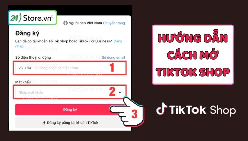 cách mở tiktok shop