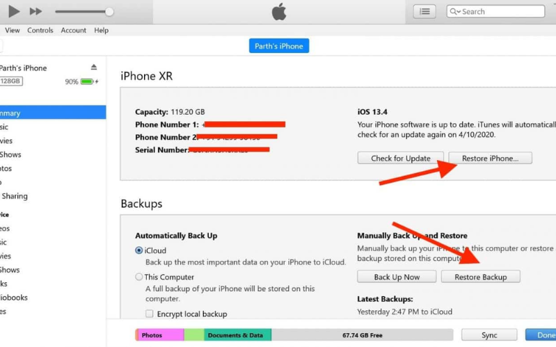 Sử dụng iTunes 
