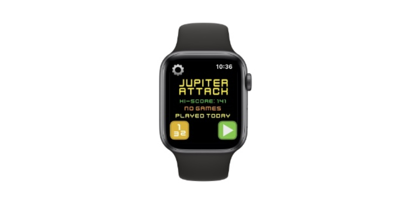 trò jupiter attack trên Apple Watch