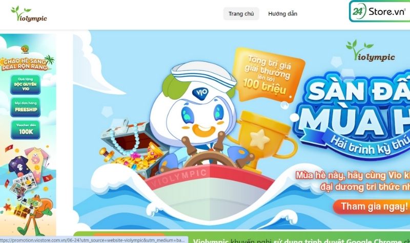 học toán trực tuyến Violympic