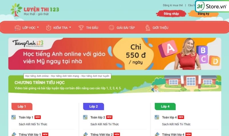 luyện thi 123 học online