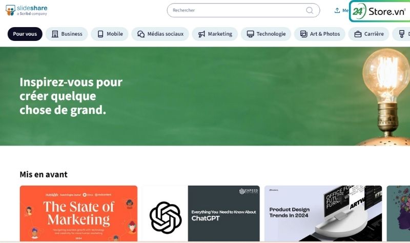 slideshare học online miễn phí