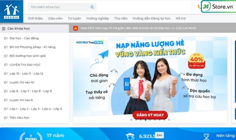 web học online miễn phí học mãi