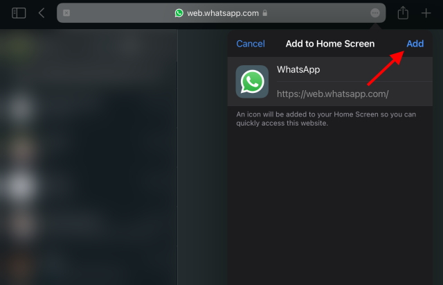 WhatsApp trên iPad