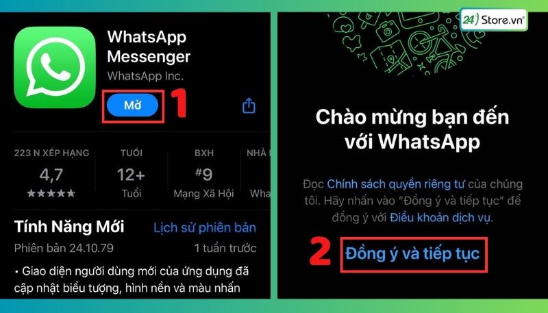 Đăng ký WhatsApp