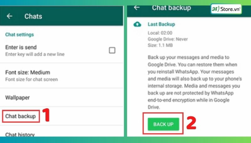 Khôi phục tin nhắn WhatsApp