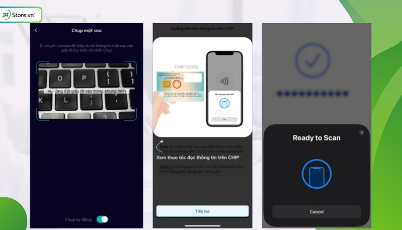 Cách quét NFC xác thực sinh trắc học ngân hàng BIDV