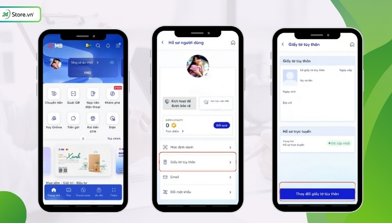 Cách quét NFC xác thực sinh trắc học ngân hàng MBBank