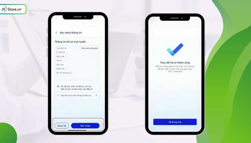 Cách quét NFC xác thực sinh trắc học ngân hàng MBBank