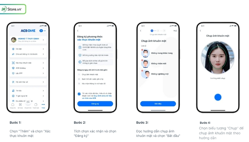 Cách quét NFC xác thực sinh trắc học ngân hàng