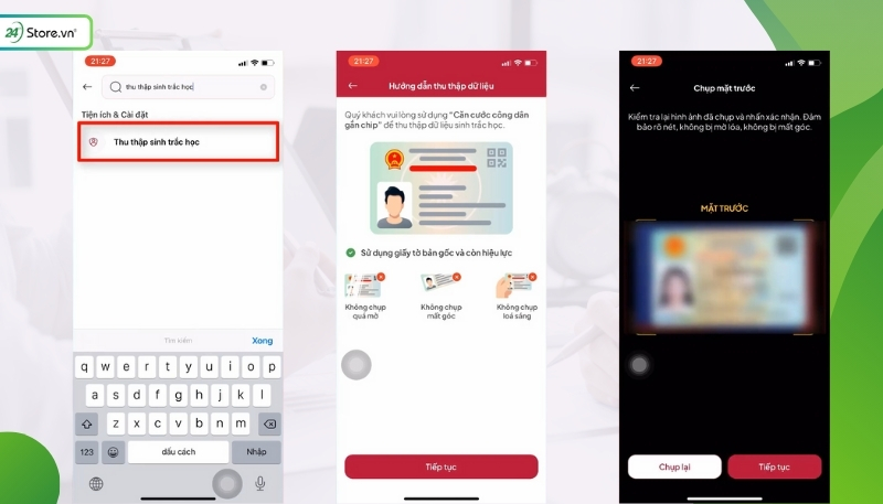 Cách quét NFC xác thực sinh trắc học ngân hàng