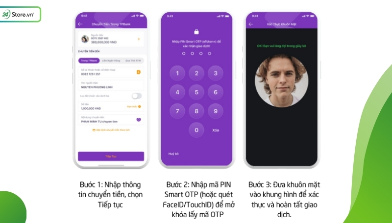 Cách quét NFC xác thực sinh trắc học ngân hàng