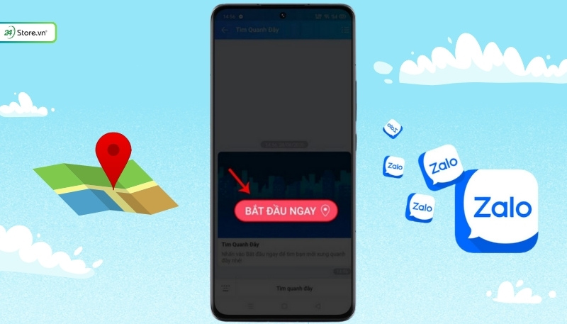 cách khắc phục zalo bị chặn tìm quanh đây, cách bật tính năng tìm quanh đây